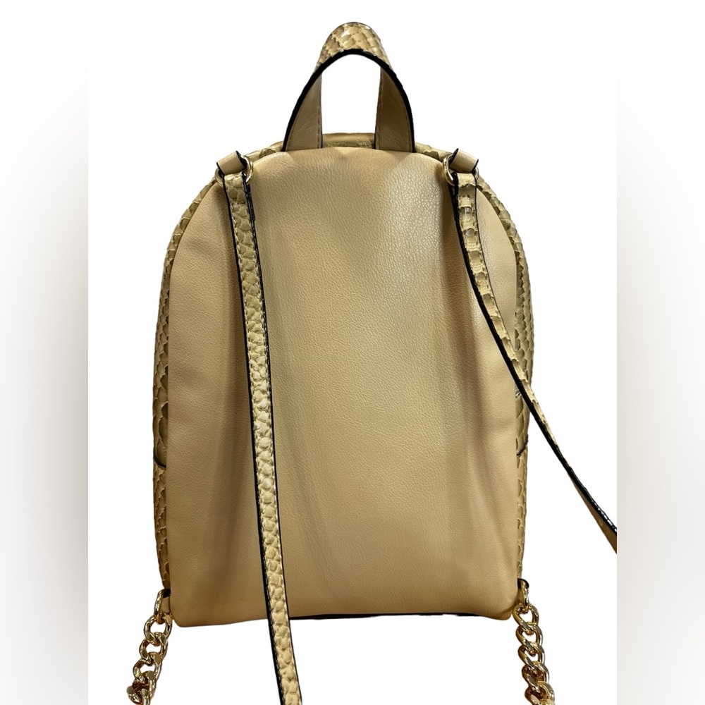 Victoria’s Secret Snakeskin Gold Backpack. Adjustable straps - Picture 5 of 15